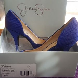 Jessica Simpson Josette Peep Toe Square Tip Heels